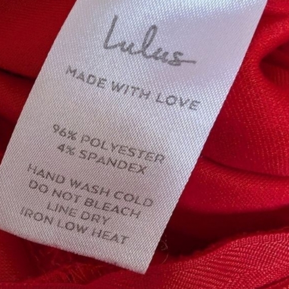 Lulu's Power of Love Red Strapless Jumpsuit Fitted Flared Leg NWT MED - Picture 15 of 16